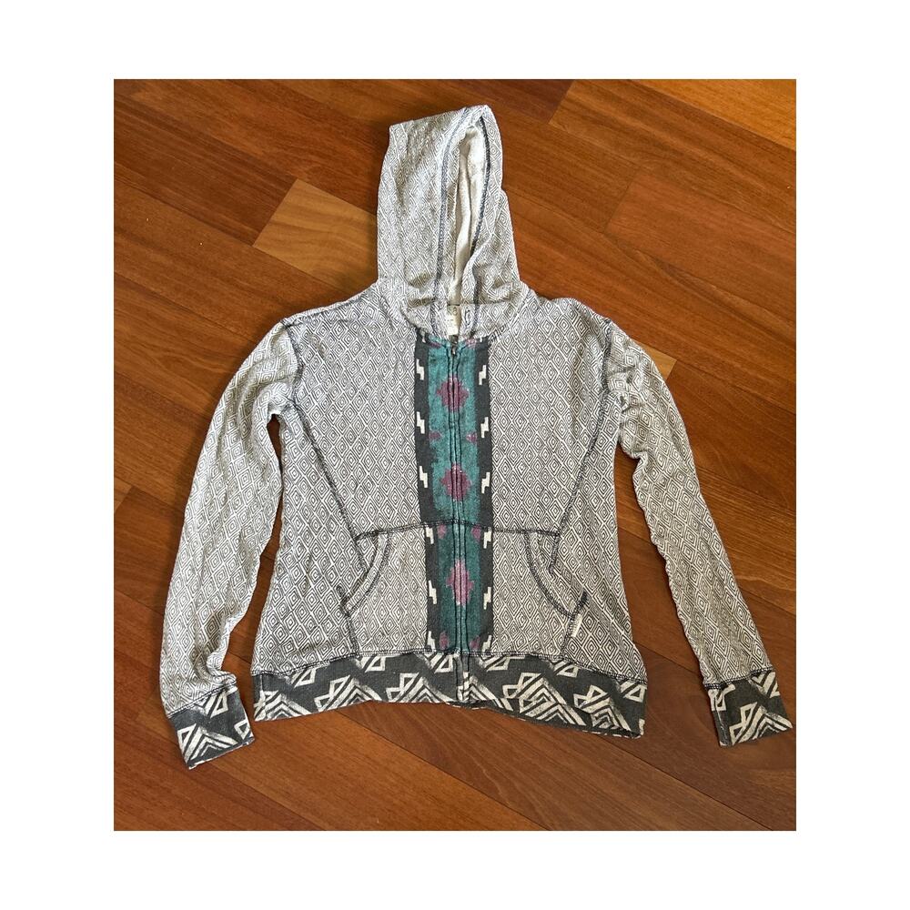 Y2K Billabong Zip Up Gauzy Beach Hoodie